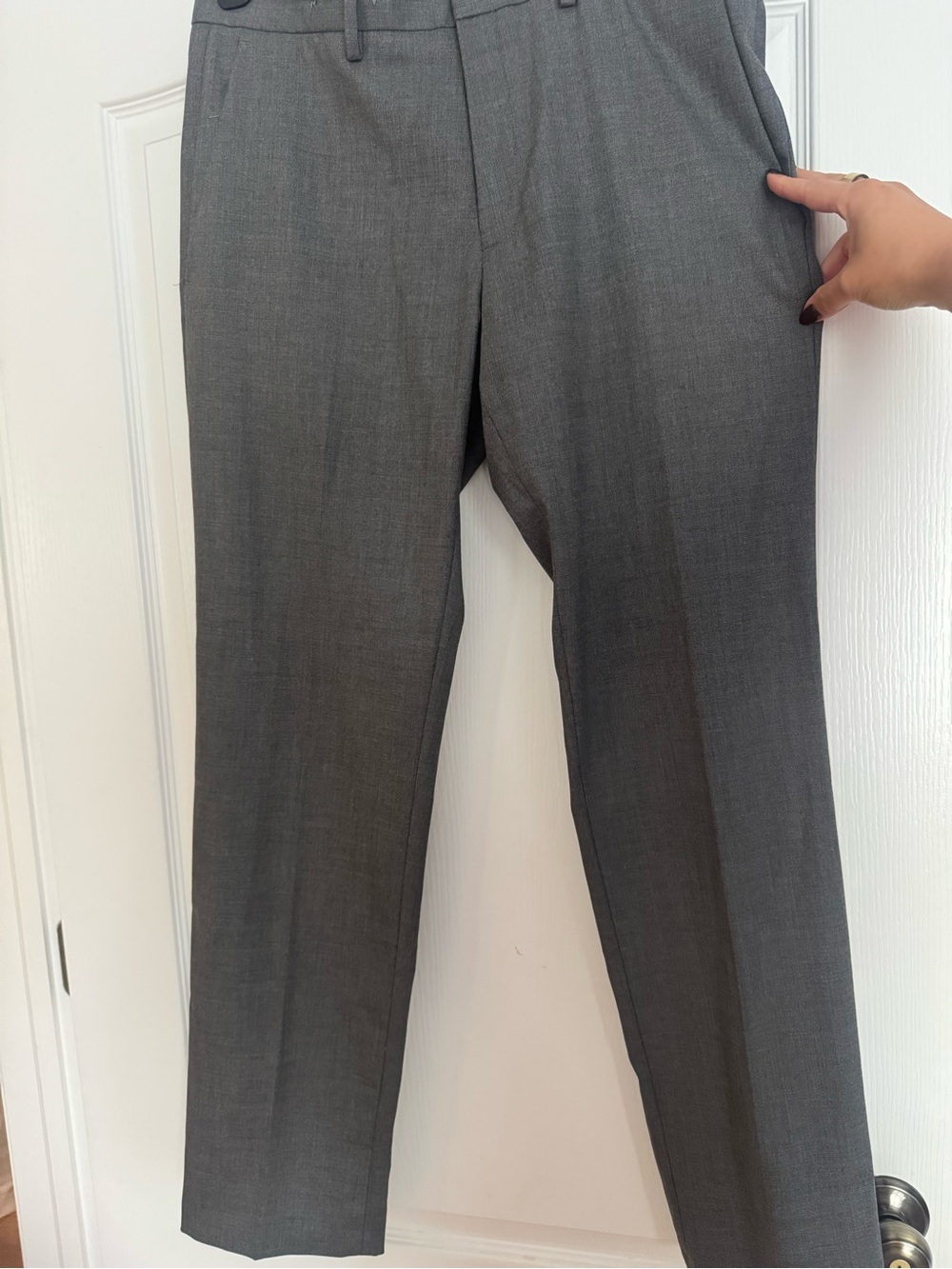 Kenneth Cole Gray Men's Dress Pants - Tailored Straight Leg